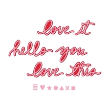 Sizzix Thinlits By 49 & Market / Vicki Boutin - Vicki Script #1